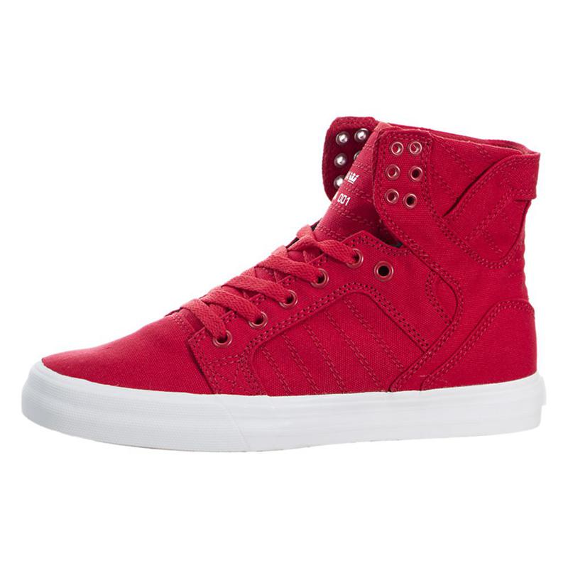 Zapatillas Altas Supra Argentina Mujer - SKYTOP Rojas (TXVRJ-8615)